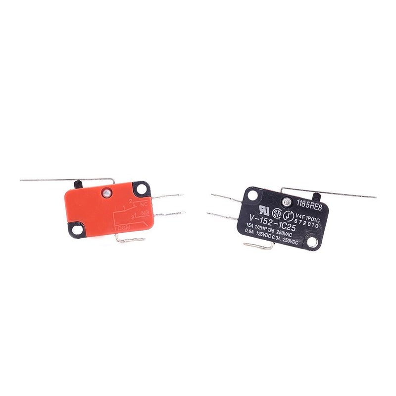 Cylewet 6Pcs V-152-1C25 3P Short Straight Hinge Lever Type Miniature Micro Limit Switch SPDT 1NO 1NC (Pack of 6) CYT1079 - Image 4